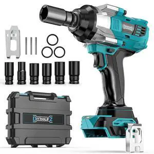 Cordless Impact Wrench 1/2 inch for Makita 18v Battery, 900FT-LBS (1200N.m) Brushless Electric Impact Gun, High Torque Power Impact Driver with 6Pcs Sockets & Storage Case (Tool Only) Cordless Impact Wrench 1/2 inch for Makita 18v Battery, 900FT-LBS (1200N.m) Brushless Electric Impact Gun, High Torque Power Impact Driver with 6Pcs Sockets & Storage Case (Tool Only)