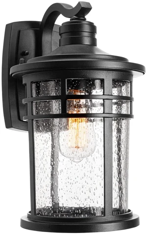 Large Outdoor Porch Lights Wall Mount, 15inch Outdoor Light Fixtures Sconces Wall Lighting with Seeded Glass Exterior Lights for Patio Yard House Hallway Doorway Garage(Large, Black) Large Outdoor Porch Lights Wall Mount, 15inch Outdoor Light Fixtures Sconces Wall Lighting with Seeded Glass Exterior Lights for Patio Yard House Hallway Doorway Garage(Large, Black)