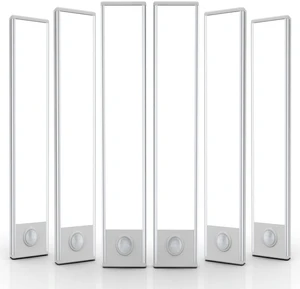 6 Pack Under Cabinet Lighting Wireless, 58 LED Rechargeable Battery Motion Sensor Light Indoor, Stick On Magnetic Closet Lights, Under Counter Lights for Kitchen, Stairs, White 14 in 6 Pack Under Cabinet Lighting Wireless, 58 LED Rechargeable Battery Motion Sensor Light Indoor, Stick On Magnetic Closet Lights, Under Counter Lights for Kitchen, Stairs, White 14 in