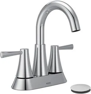 84022 Ronan Chrome 2-Handle Centerset Bathroom Faucet with Drain 84022 Ronan Chrome 2-Handle Centerset Bathroom Faucet with Drain