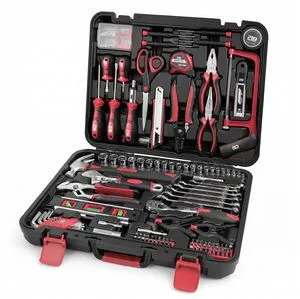 259-Piece Home Tool Kit with Portable Storage Box, Red Complete Repair Tools for Household/ Car/ Mechanics, General ToolKit for Men and Women 259-Piece Home Tool Kit with Portable Storage Box, Red Complete Repair Tools for Household/ Car/ Mechanics, General ToolKit for Men and Women