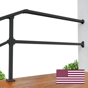 Fence & Rail Hand Rails for Outdoor Steps Extension, 4ft Rectangular Handrail Extension to Wall, Handrails for Step Landings Ideal for Porch, Deck, & Stair Railing Indoor & Outdoor Fence & Rail Hand Rails for Outdoor Steps Extension, 4ft Rectangular Handrail Extension to Wall, Handrails for Step Landings Ideal for Porch, Deck, & Stair Railing Indoor & Outdoor