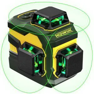 Laser Level with 12 Green Lines, Built-in 5200 mAh Li-ion Battery 3×360° Full Coverage, for Construction and Picture Hanging Laser Level with 12 Green Lines, Built-in 5200 mAh Li-ion Battery 3×360° Full Coverage, for Construction and Picture Hanging