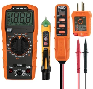 MM320KIT Digital Multimeter Electrical Test Kit, Non-Contact Voltage Tester, Receptacle Tester, Carrying Case and Batteries MM320KIT Digital Multimeter Electrical Test Kit, Non-Contact Voltage Tester, Receptacle Tester, Carrying Case and Batteries