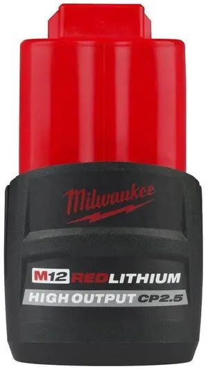 48-11-2425 M12 REDLITHIUM HIGH Output CP 2.5Ah Battery 48-11-2425 M12 REDLITHIUM HIGH Output CP 2.5Ah Battery