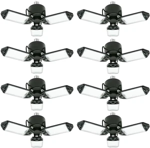 LED Garage Light, 80W 8000 Lumen Ceiling Lights with 3 Adjustable Panels, 6500K Daylight Light Bulb Fixture LED Lights for Garage, Workshop (80W 8Pack) LED Garage Light, 80W 8000 Lumen Ceiling Lights with 3 Adjustable Panels, 6500K Daylight Light Bulb Fixture LED Lights for Garage, Workshop (80W 8Pack)