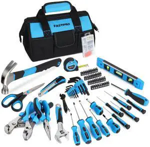 220-Piece Home Tool Set, Household Repairing Tool Kit, Blue Included 12-Inch Wide Mouth Open Storage Tool Bag, For Beginners, For Home Repair and Maintenance, Great for Gifts 220-Piece Home Tool Set, Household Repairing Tool Kit, Blue Included 12-Inch Wide Mouth Open Storage Tool Bag, For Beginners, For Home Repair and Maintenance, Great for Gifts