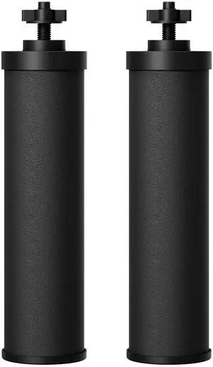 Silver Ions Black Water Filter, Replacement for Berkey® BB9-2® Compatible with Berkey® Purewell®, ProOne®, BB9-2®, Gravity Water Filter System, NSF/ANSI 372 Certified Silver Ions Black Water Filter, Replacement for Berkey® BB9-2® Compatible with Berkey® Purewell®, ProOne®, BB9-2®, Gravity Water Filter System, NSF/ANSI 372 Certified