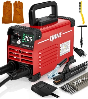 Stick Welder 110v, Upgraded 205Amp Mini Welding Machine with Lift Tig Welding, IGBT Inverter Arc Welder Machine 110v with Hot Start Arc Force Anti-Stick VRD for 1/16"-1/8" Rod, Include 25 Rods Stick Welder 110v, Upgraded 205Amp Mini Welding Machine with Lift Tig Welding, IGBT Inverter Arc Welder Machine 110v with Hot Start Arc Force Anti-Stick VRD for 1/16"-1/8" Rod, Include 25 Rods