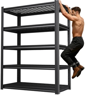 71''H Storage Shelves, Garage Shelving,Adjustable Heavy Duty Shelving Unit,5T Tall Garage ShelvesMetal Standing Shelf Units,Utility Rack For Kitchen Warehouse Industrial Basement 71*35*16 71''H Storage Shelves, Garage Shelving,Adjustable Heavy Duty Shelving Unit,5T Tall Garage ShelvesMetal Standing Shelf Units,Utility Rack For Kitchen Warehouse Industrial Basement 71*35*16