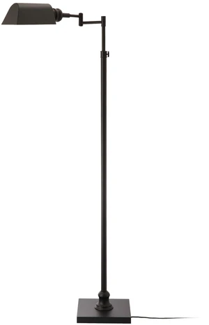 OBright Arcadia - Pharmacy Floor Lamp, Full Range Dimming, Swing Arm Task Lamp, E26 Socket, Bulb Replaceable, Adjustable Height 47 to 55, 360° Rotatable Shade, All-Metal Design, Black OBright Arcadia - Pharmacy Floor Lamp, Full Range Dimming, Swing Arm Task Lamp, E26 Socket, Bulb Replaceable, Adjustable Height 47 to 55, 360° Rotatable Shade, All-Metal Design, Black