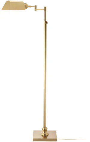 OBright Arcadia - Pharmacy Floor Lamp, Full Range Dimming, Swing Arm Task Lamp, E26 Socket, Bulb Replaceable, Adjustable Height 47 to 55, 360° Rotatable Shade, All-Metal Design, Antique Brass OBright Arcadia - Pharmacy Floor Lamp, Full Range Dimming, Swing Arm Task Lamp, E26 Socket, Bulb Replaceable, Adjustable Height 47 to 55, 360° Rotatable Shade, All-Metal Design, Antique Brass