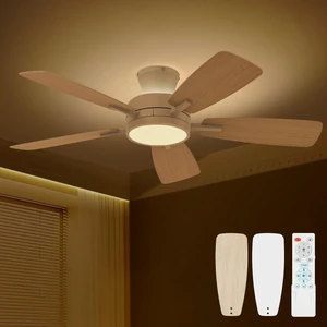 46 inch Ceiling Fans with Lights and Remote, Night Light, White Low Profile, Ultra Quiet, Reversible DC Motor, Dimmable, 3CCT, Modern Flush Mount Ceiling Fan for Bedroom Living Room Patio 46 inch Ceiling Fans with Lights and Remote, Night Light, White Low Profile, Ultra Quiet, Reversible DC Motor, Dimmable, 3CCT, Modern Flush Mount Ceiling Fan for Bedroom Living Room Patio