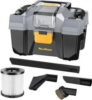 20V Cordless Vacuum Cleaner-Wet/Dry Shop Vac,2.6 Gallon Capacity,Compatible with DeWALT Batteries (Bare Tool - No Battery & No Charger),Ideal for Cleaning Car,Home Spaces,and Workshops RCSV-20 20V Cordless Vacuum Cleaner-Wet/Dry Shop Vac,2.6 Gallon Capacity,Compatible with DeWALT Batteries (Bare Tool - No Battery & No Charger),Ideal for Cleaning Car,Home Spaces,and Workshops RCSV-20