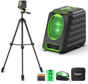 Laser Level and 60in Tripod, 150°/150Ft Laser Level with Pulse Mode Self Leveling Lazer Leveler Tool Switchable Green Cross Line for Picture Hanging, Tile, DIY / Construction Project Laser Level and 60in Tripod, 150°/150Ft Laser Level with Pulse Mode Self Leveling Lazer Leveler Tool Switchable Green Cross Line for Picture Hanging, Tile, DIY / Construction Project
