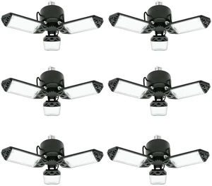 LED Garage Light, 80W 8000 Lumen Ceiling Lights with 3 Adjustable Panels, 6500K Daylight Light Bulb Fixture LED Lights for Garage, Workshop (80W 6Pack) LED Garage Light, 80W 8000 Lumen Ceiling Lights with 3 Adjustable Panels, 6500K Daylight Light Bulb Fixture LED Lights for Garage, Workshop (80W 6Pack)