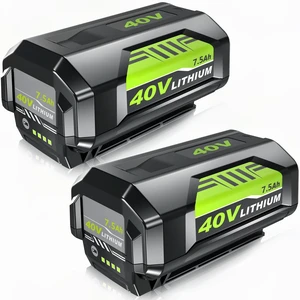 2Pack High Capacity 7500mAh 40V Battery Replacement for Ryobi 40V Battery Compatible with Ryobi 40 Volt Battery Lithium OP40404 OP40401 OP40605 OP40602 OP4026 Cordless Power Tools 2Pack High Capacity 7500mAh 40V Battery Replacement for Ryobi 40V Battery Compatible with Ryobi 40 Volt Battery Lithium OP40404 OP40401 OP40605 OP40602 OP4026 Cordless Power Tools