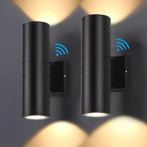 Dusk to Dawn Outdoor Lighting Sensor Wall Lights 2Pack, 12W 2700K Integrated LED Cylinder Up Down Lights Outdoor, IP65 Waterproof Aluminum Wall Sconce Exterior Wall Light for Porch Patio etc Dusk to Dawn Outdoor Lighting Sensor Wall Lights 2Pack, 12W 2700K Integrated LED Cylinder Up Down Lights Outdoor, IP65 Waterproof Aluminum Wall Sconce Exterior Wall Light for Porch Patio etc