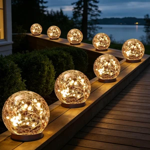 Solar Globe Lights Outdoor Waterproof-Solar Balls-Solar Garden Lights Orbs Solar Globe Lights for Outside 6 Pack Cracked Glass Ball for Lawn Patio Yard Backyard Decorations Solar Globe Lights Outdoor Waterproof-Solar Balls-Solar Garden Lights Orbs Solar Globe Lights for Outside 6 Pack Cracked Glass Ball for Lawn Patio Yard Backyard Decorations