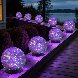 Solar Globe Lights Outdoor Waterproof-Solar Balls-Solar Garden Lights Orbs Solar Globe Lights for Outside 6 Pack Cracked Glass Ball for Lawn Patio Yard Backyard Decorations Solar Globe Lights Outdoor Waterproof-Solar Balls-Solar Garden Lights Orbs Solar Globe Lights for Outside 6 Pack Cracked Glass Ball for Lawn Patio Yard Backyard Decorations
