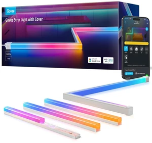 RGBIC LED Strip Lights 9.8ft with Covers,Smart Control, APP, WiFi Work with Alexa,Google Assistant,Matter and Smarthings, Diffuser Channel with LED Lights for Bedroom, Skirting Lines, Cabinet RGBIC LED Strip Lights 9.8ft with Covers,Smart Control, APP, WiFi Work with Alexa,Google Assistant,Matter and Smarthings, Diffuser Channel with LED Lights for Bedroom, Skirting Lines, Cabinet
