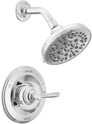 Roe 14 Series 5-Setting Shower Faucet Set, Chrome Shower Head and Handle Set, Valve Trim Kit, Chrome T142985 (Valve Not Included) Roe 14 Series 5-Setting Shower Faucet Set, Chrome Shower Head and Handle Set, Valve Trim Kit, Chrome T142985 (Valve Not Included)