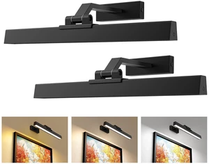 Picture Lights for Wall, Battery Operated Gallery Light 16in for Paintings CCT Dimmable Recharging Battery Wall Lamp with Remote Control for Living Room Dartboard Art Bathroom 2PCS Picture Lights for Wall, Battery Operated Gallery Light 16in for Paintings CCT Dimmable Recharging Battery Wall Lamp with Remote Control for Living Room Dartboard Art Bathroom 2PCS