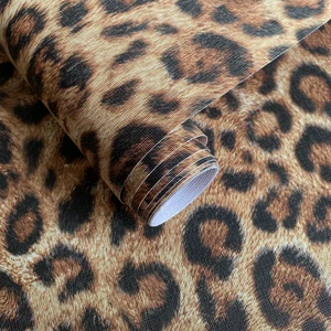 Upgrade Brown Leopard Print Peel and Stick Wallpaper, 17.3" x 800" Waterproof Removable Self Adhesive Wallpaper, Unique Funky Cheetah Contact Paper for Bedroom, Bathroom, Decor,96.2 sq Upgrade Brown Leopard Print Peel and Stick Wallpaper, 17.3" x 800" Waterproof Removable Self Adhesive Wallpaper, Unique Funky Cheetah Contact Paper for Bedroom, Bathroom, Decor,96.2 sq