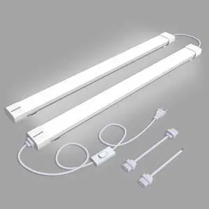 Utility LED Shop Lights Fixture with Plug 4FT 5000K 36W 3600LM Plug-and-Play Linkable Ceiling Light. Under Cabinet Light,Workbench Lamp for Garage, Kitchen, Bathroom, Closet & Office Utility LED Shop Lights Fixture with Plug 4FT 5000K 36W 3600LM Plug-and-Play Linkable Ceiling Light. Under Cabinet Light,Workbench Lamp for Garage, Kitchen, Bathroom, Closet & Office