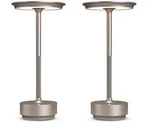 2 Pack Cordless Table Lamps Rechargeable, 5000mAh LED Table Light 3 Color Stepless Dimming Battery Powered Table Lamp with Memory Function for Restaurant/Home/Outdoor.(Champagne Gold) 2 Pack Cordless Table Lamps Rechargeable, 5000mAh LED Table Light 3 Color Stepless Dimming Battery Powered Table Lamp with Memory Function for Restaurant/Home/Outdoor.(Champagne Gold)