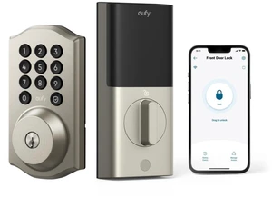 Smart Lock C30, Keyless Entry Door Lock, Built-in Wi-Fi Easy Installation, App Remote Control, Reliable Power, Keypad Deadbolt for Front Door, Traditional, Nickel Smart Lock C30, Keyless Entry Door Lock, Built-in Wi-Fi Easy Installation, App Remote Control, Reliable Power, Keypad Deadbolt for Front Door, Traditional, Nickel