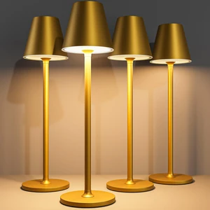 4-Pack Cordless Table Lamps - 5000mAh Rechargeable Battery Operated Desk Lamp, 3-Level Dimmable LED Night Light for Bedroom, Dining, Restaurant - Metal Design (Bronze 4PACK) 4-Pack Cordless Table Lamps - 5000mAh Rechargeable Battery Operated Desk Lamp, 3-Level Dimmable LED Night Light for Bedroom, Dining, Restaurant - Metal Design (Bronze 4PACK)