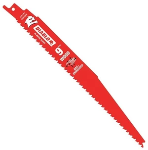 Bi-Metal Reciprocating Saw Blade - 9" Length, 4/6 TPI Ideal for Nail-Embedded Wood, Variable Tooth, 25-Pack - DS0912BW25 Bi-Metal Reciprocating Saw Blade - 9" Length, 4/6 TPI Ideal for Nail-Embedded Wood, Variable Tooth, 25-Pack - DS0912BW25