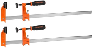 24" Heavy-Duty Steel Bar Clamp Set, 1000 lbs Load Limit, 2-Pack F Clamps for Woodworking, Metalworking and DIY Projects 24" Heavy-Duty Steel Bar Clamp Set, 1000 lbs Load Limit, 2-Pack F Clamps for Woodworking, Metalworking and DIY Projects