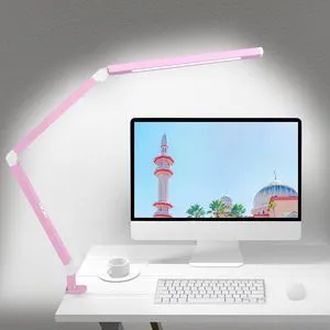 Architect Desk Lamp with Clamp, Led Desk Lamp with Dual Light Bars and Adjustable Swing Arm, Clip-on Stepless Dimming Table Light Computer Lighting for Home Office Sewing Painting Hobby Architect Desk Lamp with Clamp, Led Desk Lamp with Dual Light Bars and Adjustable Swing Arm, Clip-on Stepless Dimming Table Light Computer Lighting for Home Office Sewing Painting Hobby