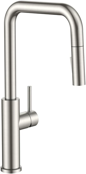 Kitchen Faucet with Pull Down Sprayer, Stainless Steel High U-Spout Lead-Free, Single Handle, Brushed Nickel Sink Faucet, 1 or 3 Hole Deck Mount for RV Bar Farmhouse Laundry Outdoor Kitchen Faucet with Pull Down Sprayer, Stainless Steel High U-Spout Lead-Free, Single Handle, Brushed Nickel Sink Faucet, 1 or 3 Hole Deck Mount for RV Bar Farmhouse Laundry Outdoor