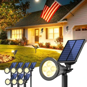 8 Pack Solar Spot Lights Outdoor Waterproof with Focus Beam Solar SpotLights for Flag Tree, 2 Lighting Modes, Solar Landscape Lights for Yard Garden Lawn Pathway, Warm White 8 Pack Solar Spot Lights Outdoor Waterproof with Focus Beam Solar SpotLights for Flag Tree, 2 Lighting Modes, Solar Landscape Lights for Yard Garden Lawn Pathway, Warm White