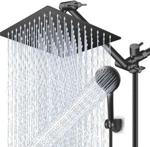 12 Black High/Low Pressure Water Rain Shower Head with 11 Extension Arm 5 Settings Handheld Shower Head Combo,Powerful Shower Spray - Matte Black, Powerful Shower Spray Against Low Pressure Water 12 Black High/Low Pressure Water Rain Shower Head with 11 Extension Arm 5 Settings Handheld Shower Head Combo,Powerful Shower Spray - Matte Black, Powerful Shower Spray Against Low Pressure Water