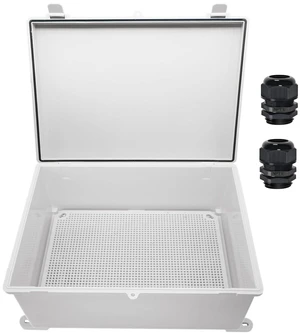 Junction Box ABS Plastic Waterproof IP65 Electrical Boxes Hinged Shell Outdoor Universal Project Enclosure with Mounting Plate and Wall Brackets Grey (390x290x160 mm) Junction Box ABS Plastic Waterproof IP65 Electrical Boxes Hinged Shell Outdoor Universal Project Enclosure with Mounting Plate and Wall Brackets Grey (390x290x160 mm)