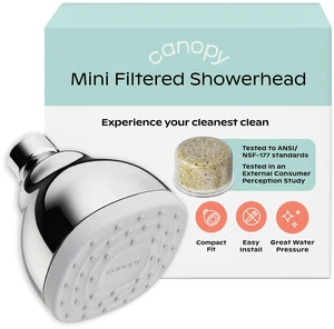 Mini Filtered Shower Head - Compact Filter for Hard Water - Chrome Mini Filtered Shower Head - Compact Filter for Hard Water - Chrome
