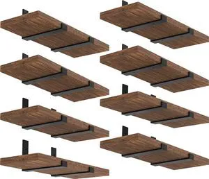 Shelf Brackets 12 Inch, Strong Heavy Duty Floating Shelf Brackets Pack of 16, Industrial Metal Iron Matte Black Shelving Brackets 1/5 Inch Thick Brackets for Shelves 16 PCS Shelf Brackets 12 Inch, Strong Heavy Duty Floating Shelf Brackets Pack of 16, Industrial Metal Iron Matte Black Shelving Brackets 1/5 Inch Thick Brackets for Shelves 16 PCS