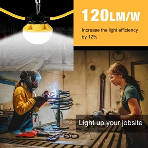 LED Construction String Light 30FT, 50W 6000Lm,18AWG Wire,5000K Linkable String Work Lights with 5 Bulbs & Hooks, Industrial Temporary Lighting for Construction Site, Crawl Space,Job Site,Attic LED Construction String Light 30FT, 50W 6000Lm,18AWG Wire,5000K Linkable String Work Lights with 5 Bulbs & Hooks, Industrial Temporary Lighting for Construction Site, Crawl Space,Job Site,Attic