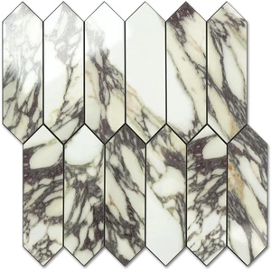 Glossy Marble Purple Backsplash Tile Peel and Stick, 12.8 x 12.8 Inch 10 Sheets Long Hexagon PVC Self Adhesive Mosaic Wall Tiles Stick on Backsplash for Kitchen and Bathroom Glossy Marble Purple Backsplash Tile Peel and Stick, 12.8 x 12.8 Inch 10 Sheets Long Hexagon PVC Self Adhesive Mosaic Wall Tiles Stick on Backsplash for Kitchen and Bathroom