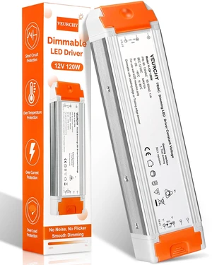 120W LED Driver 12v Dimmable, AC 120V to DC 12V 120 Watt LED Dimmable Transformer 10A Compatible with Lutron & Leviton Dimmer Switches,12 volt Power Supply for LEDs Strip Light, Cabinets Light 120W LED Driver 12v Dimmable, AC 120V to DC 12V 120 Watt LED Dimmable Transformer 10A Compatible with Lutron & Leviton Dimmer Switches,12 volt Power Supply for LEDs Strip Light, Cabinets Light