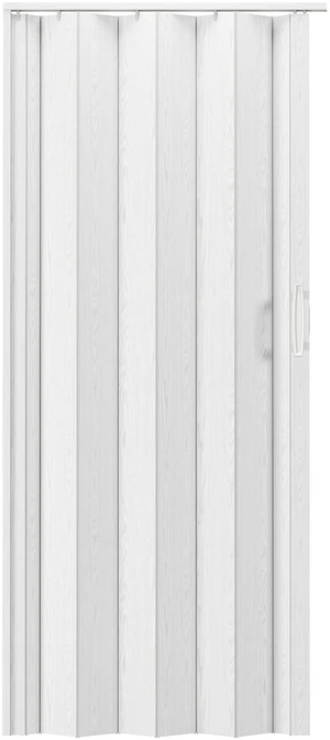 Studio Series 32" x 80" PVC Foldable Accordion Door, White Oak Trimmable PVC panels, flexible single-layer design, space-saving interior door, room divider, easy installation Studio Series 32" x 80" PVC Foldable Accordion Door, White Oak Trimmable PVC panels, flexible single-layer design, space-saving interior door, room divider, easy installation