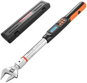 Torque Wrench 0-1.5 in Adjustable Jaw Opening Digital Torque Wrench, Open-End Jaw, 4 Display Units, ±2% Accuracy, LCD Screen, with Buzzer and LED Indicator, for Pipe and Automotive Repair Torque Wrench 0-1.5 in Adjustable Jaw Opening Digital Torque Wrench, Open-End Jaw, 4 Display Units, ±2% Accuracy, LCD Screen, with Buzzer and LED Indicator, for Pipe and Automotive Repair