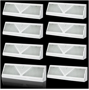 8Pack 15 inch Baseboard Register Vent for 15"Duct,Baseboard Diffusers Vent Steel Baseboard Diffuser,3 Way Maximum Air Flow,Smooth Adjust Lever,Wall Corner Base-Board Air Covers,15"Wx4.5"H x 2.75"Deep 8Pack 15 inch Baseboard Register Vent for 15"Duct,Baseboard Diffusers Vent Steel Baseboard Diffuser,3 Way Maximum Air Flow,Smooth Adjust Lever,Wall Corner Base-Board Air Covers,15"Wx4.5"H x 2.75"Deep