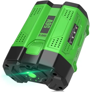 5000mAh Replacement for EGO 56V Battery Compatible with EGO Battery 5.0Ah Compatible with BA2800 BA4200 BA4200T BA1400 BA1400T BA2240 Cordless Power Tool(Green) 5000mAh Replacement for EGO 56V Battery Compatible with EGO Battery 5.0Ah Compatible with BA2800 BA4200 BA4200T BA1400 BA1400T BA2240 Cordless Power Tool(Green)