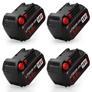 Replacement for Milwaukee M18 Battery, 18V 5Ah High-Capacity Batteries Compaitble with M18 Battery 48-11-1850 48-11-1852 48-11-1820 48-11-1828 48-11-1830 Cordless Power Tools(4PACK) Replacement for Milwaukee M18 Battery, 18V 5Ah High-Capacity Batteries Compaitble with M18 Battery 48-11-1850 48-11-1852 48-11-1820 48-11-1828 48-11-1830 Cordless Power Tools(4PACK)