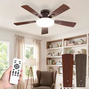42 Inch Flush Mount Ceiling Fans with Lights, Remote & APP Control Bright Light, 3CCT, Dimmable, Memory Function, Timer, Reversible Blade, Quiet DC Motor, Damp-Rated, Bedroom, Covered Patio 42 Inch Flush Mount Ceiling Fans with Lights, Remote & APP Control Bright Light, 3CCT, Dimmable, Memory Function, Timer, Reversible Blade, Quiet DC Motor, Damp-Rated, Bedroom, Covered Patio